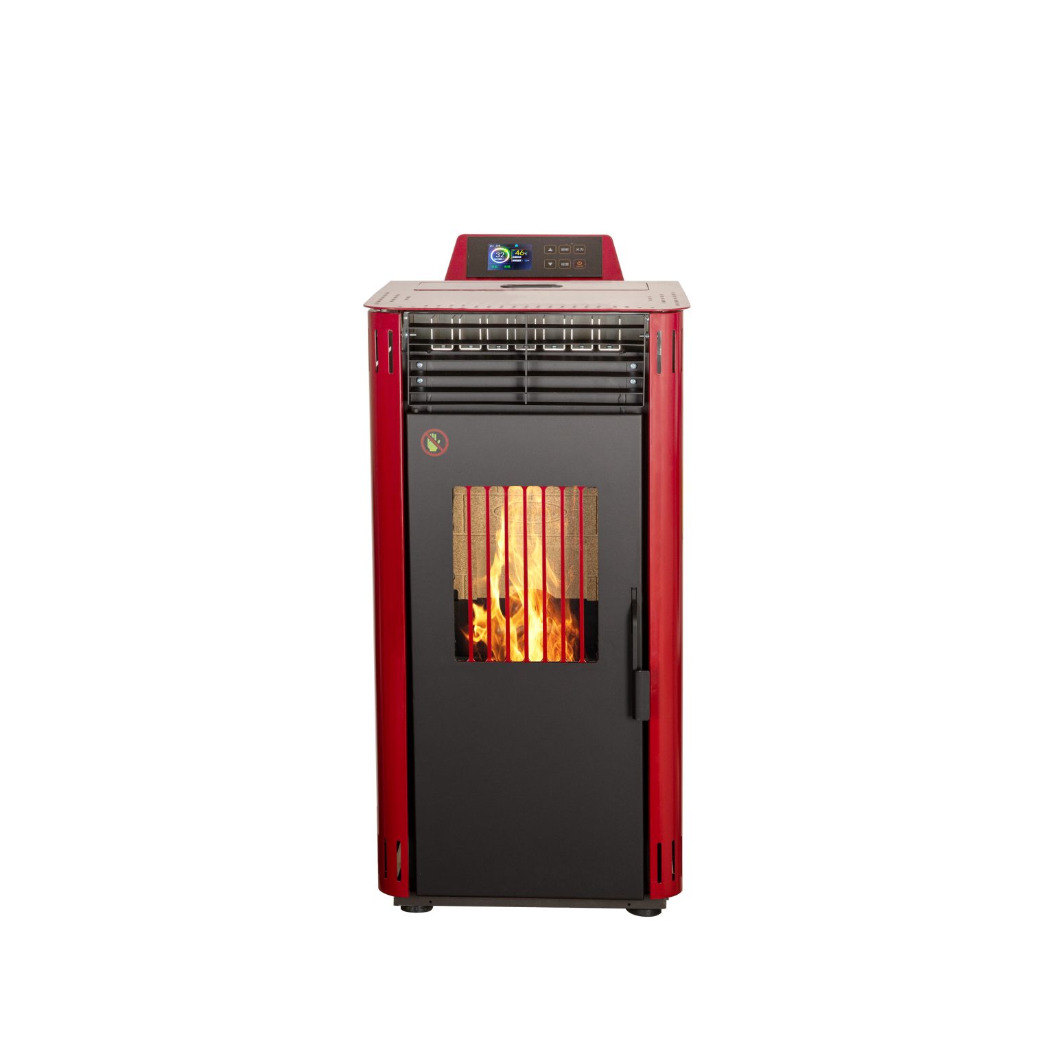 Indoor Fireplace Pellet Stove Smokeless Cheap Estufas De Pellets 6kw A68 Quality Wood Pellet